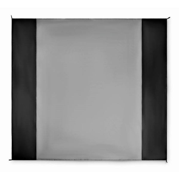 Obrázky: Lehká velká pláž. deka-4 skoby k uchyc., černá, Obrázek 10