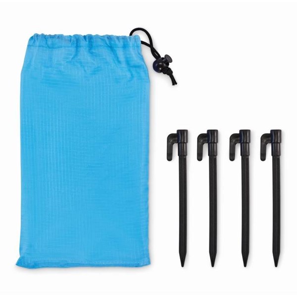 Obrázky: Lehká velká pláž. deka-4 skoby k uchyc., tyrkysová, Obrázek 2