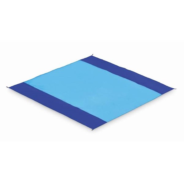 Obrázky: Lehká velká pláž. deka-4 skoby k uchyc., tyrkysová, Obrázek 5