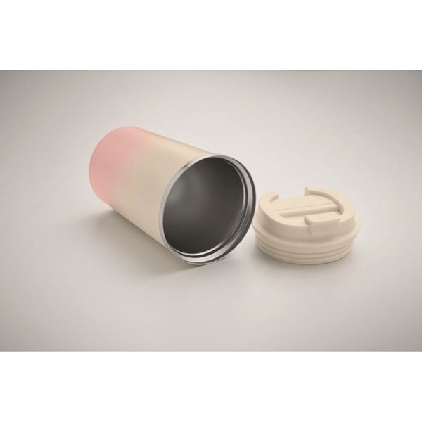 Obrázky: Termohrnek nerez 350 ml s přechodem barev, růžová, Obrázek 3