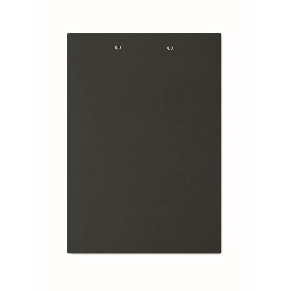 Obrázky: Kartonová psací podložka A4 s klipem, černá, Obrázek 2