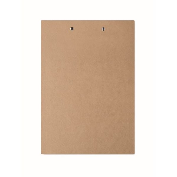 Obrázky: Kartonová psací podložka A4 s klipem, béžová, Obrázek 2