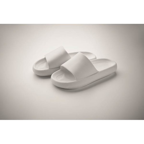 Obrázky: Unisex pantofle, EVA mater., velikost 40-41, bílá, Obrázek 5
