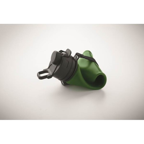 Obrázky: Tmavě zelená silikonová sportovní láhev 500ml, Obrázek 7