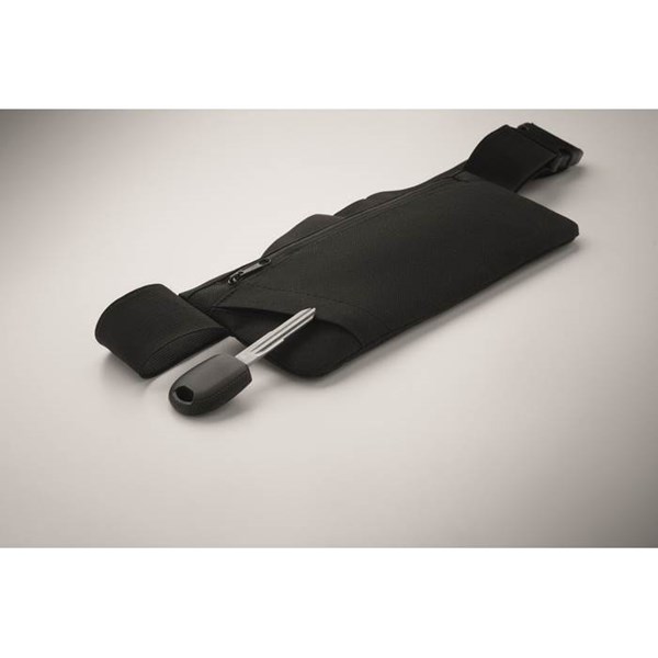 Obrázky: Sportovní černá ledvinka z 600D RPET, Obrázek 5