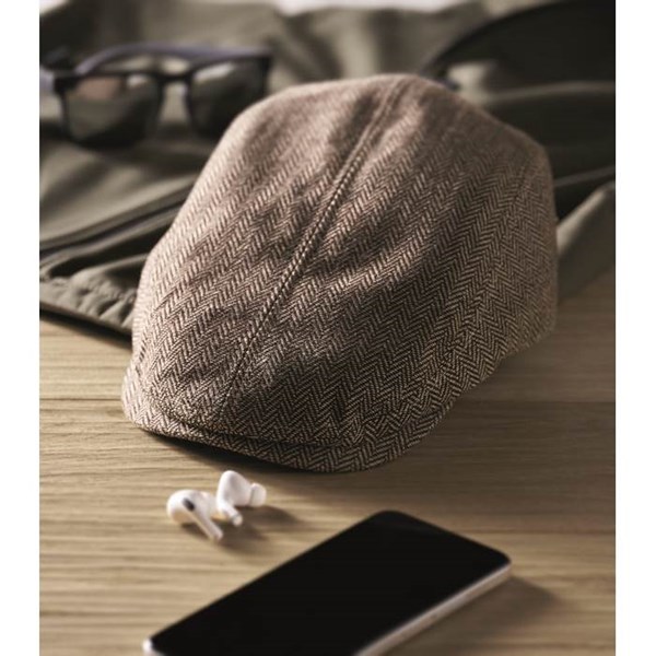 Obrázky: Bekovka v barvě melange z polyesteru 335g, khaki, Obrázek 4