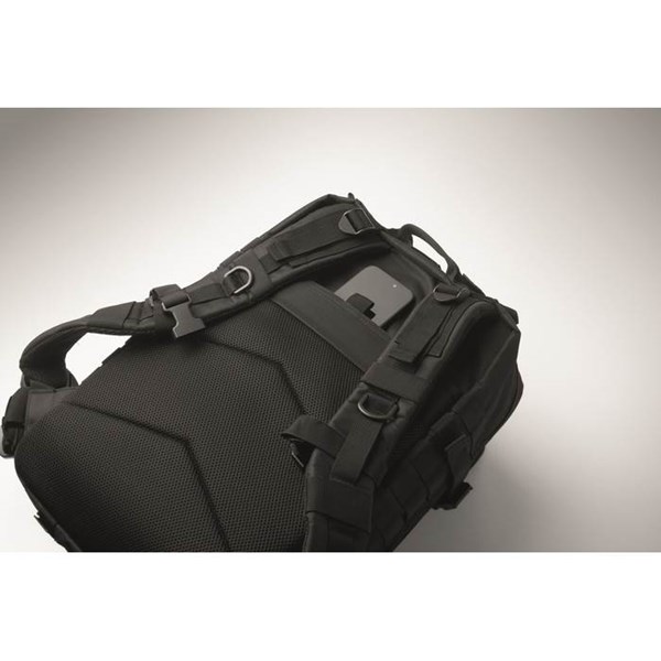 Obrázky: Outdoorový 50l batoh 600D RPET, černý, Obrázek 13