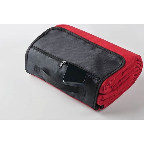 Obrázky: Pikniková deka z polar fleecu, červená, Obrázek 4