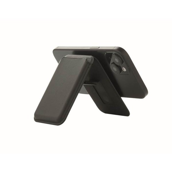 Obrázky: Černé magnetické pouzdro na karty se stojánkem, Obrázek 2