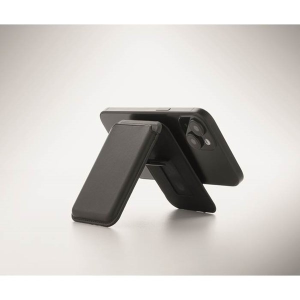 Obrázky: Černé magnetické pouzdro na karty se stojánkem, Obrázek 8