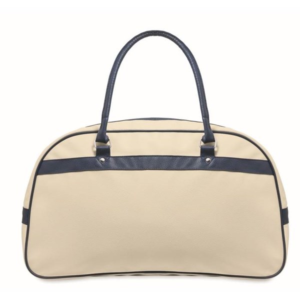 Obrázky: Sportovní taška z PU, béžová, Obrázek 3