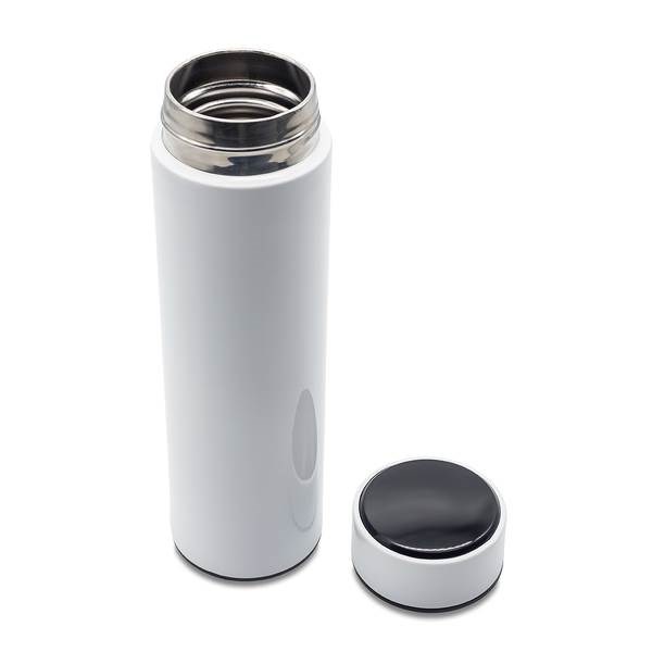 Obrázky: Bílá termoska 420 ml s teploměrem, Obrázek 2