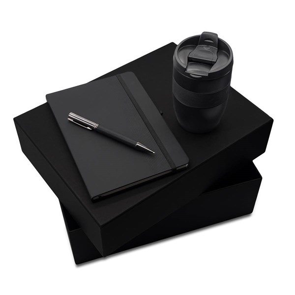 Obrázky: Dárková sada zápisníku, pera a termohrnku