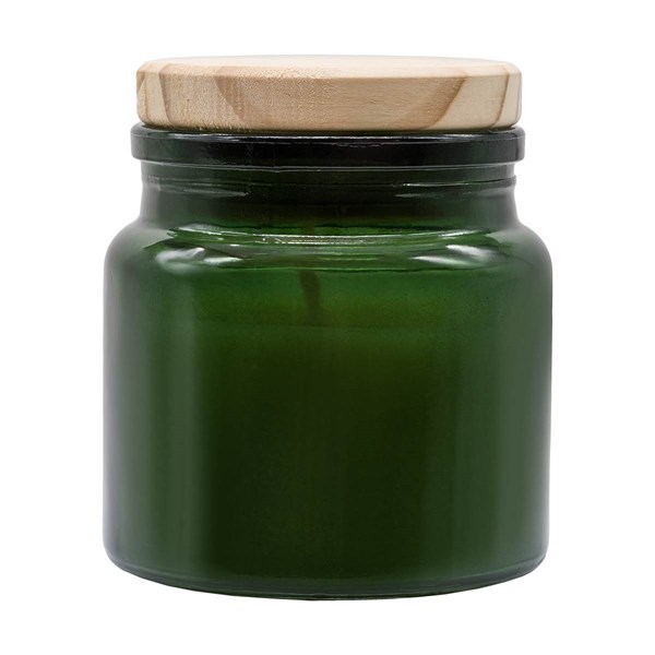 Obrázky: Vonná svíčka ve skle, tmavě zelená