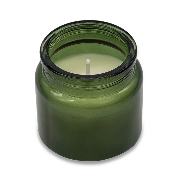 Obrázky: Vonná svíčka ve skle, tmavě zelená, Obrázek 3