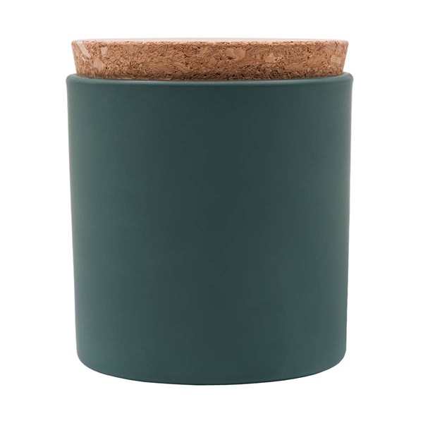 Obrázky: Vonná svíčka ve skle, tmavě zelená