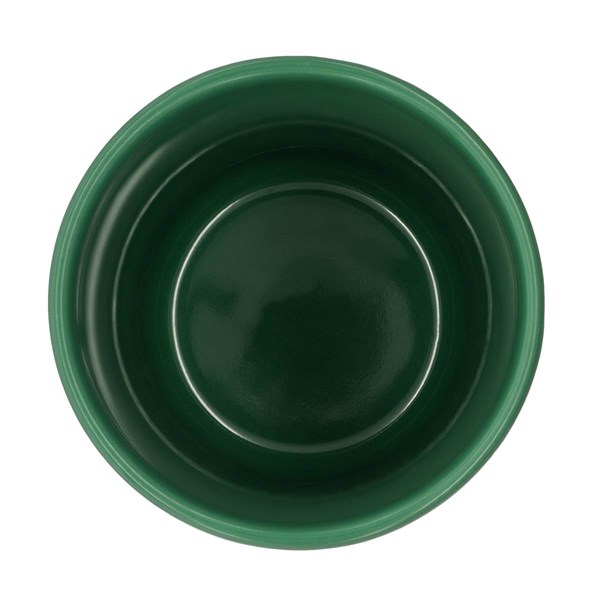 Obrázky: Keram. hrnek 370ml, povrch a víčko silikon, zelená, Obrázek 3