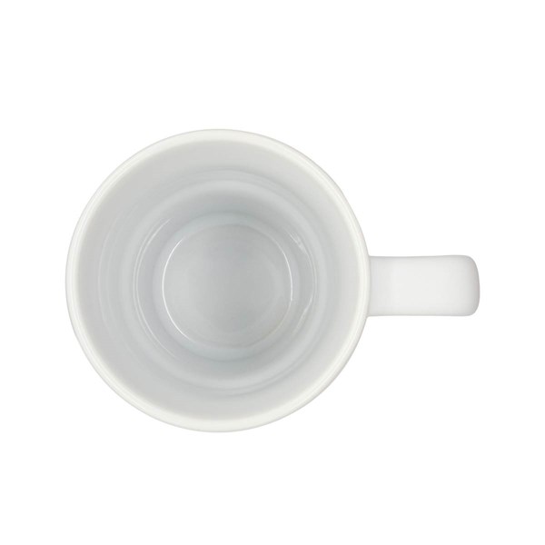 Obrázky: Matný keramický hrnek s víčkem 440 ml, bílá, Obrázek 3