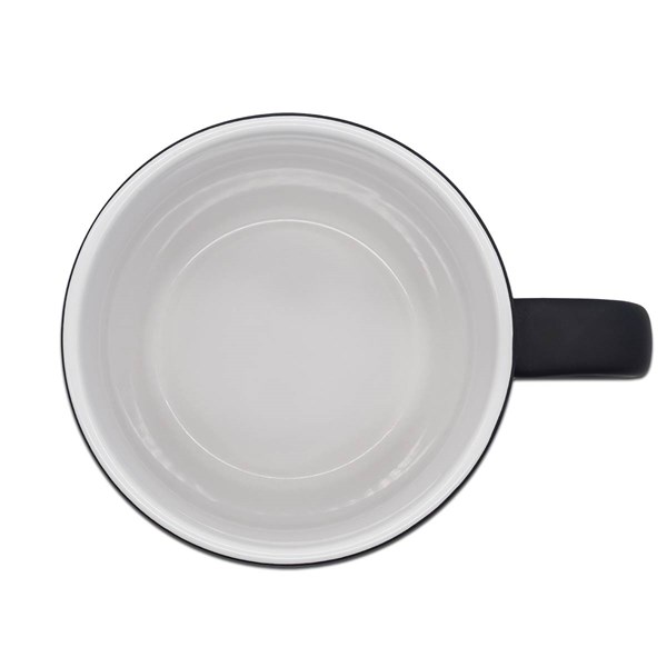 Obrázky: Keram. hrnek 345ml pro laser barev. loga, bílá