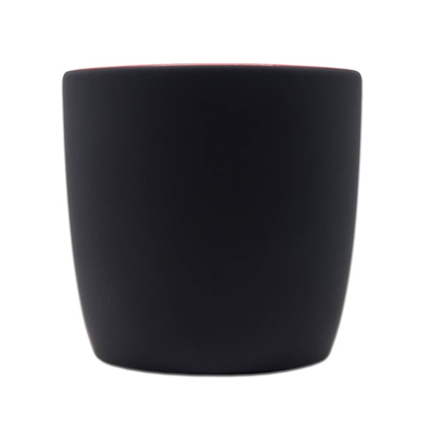 Obrázky: Keram. hrnek 345ml pro laser barev. loga, červená, Obrázek 2