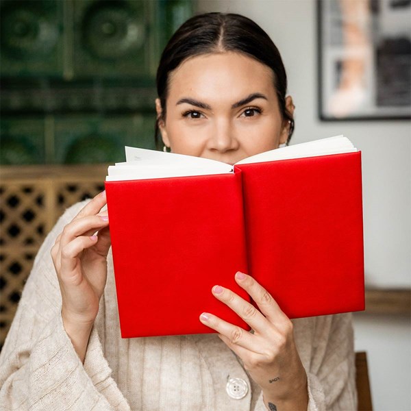 Obrázky: Linkovaný pozn. blok 200 stran v krabičce, červená, Obrázek 7