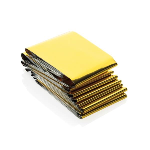 Obrázky: Záchranná izolační deka v sáčku z recykl. RPET, Obrázek 2