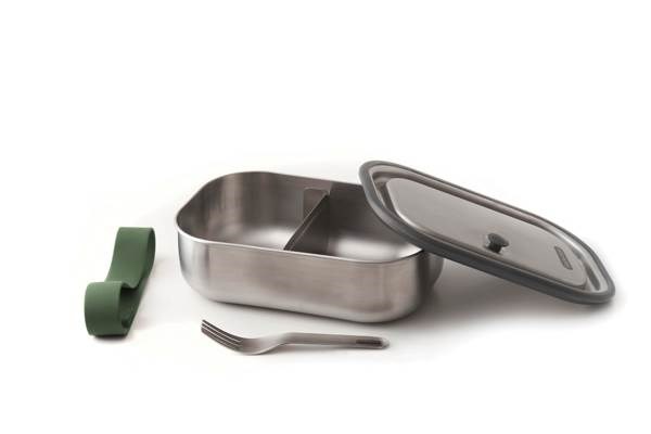 Obrázky: Velká nerez. krabička na jídlo Black+Blum, zelená, Obrázek 4