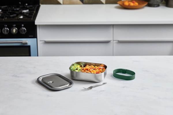 Obrázky: Velká nerez. krabička na jídlo Black+Blum, zelená, Obrázek 8