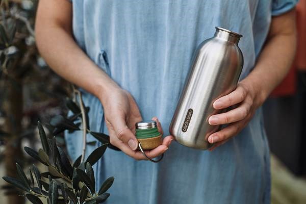 Obrázky: Ocelová láhev na vodu 600ml Black+Blum, ol. zelená, Obrázek 10