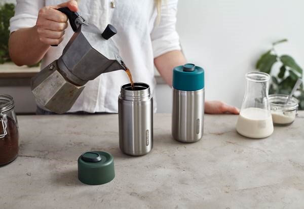 Obrázky: Nerezový termo hrnek 340ml Black+Blum, olivově zelená, Obrázek 15