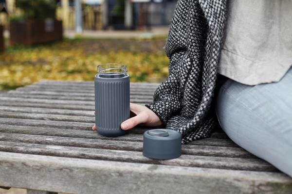 Obrázky: Cestovní skleněný hrnek 340 ml Black+Blum, šedá, Obrázek 5