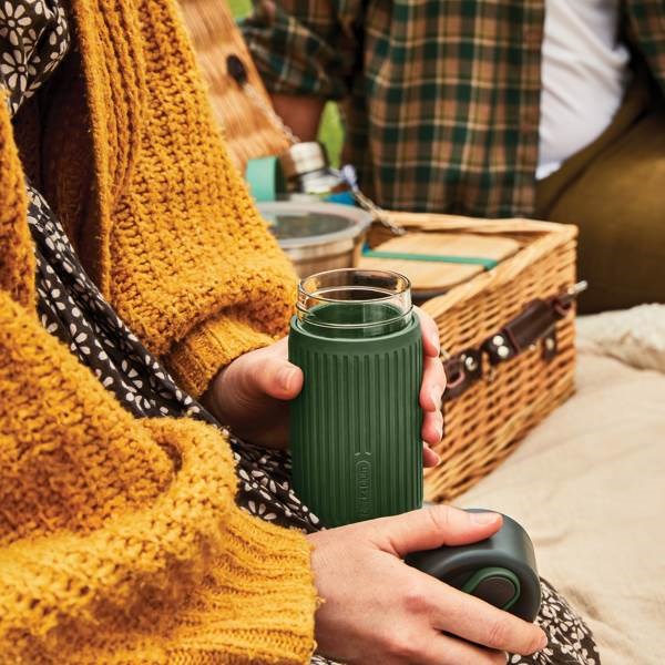 Obrázky: Cestovní skleněný hrnek 340 ml Black+Blum, zelená, Obrázek 12