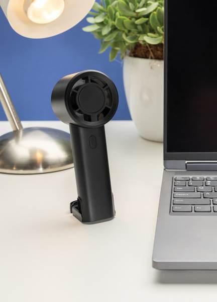 Obrázky: Dobíjecí větráček z recyklovaného plastu RCS, černá, Obrázek 11