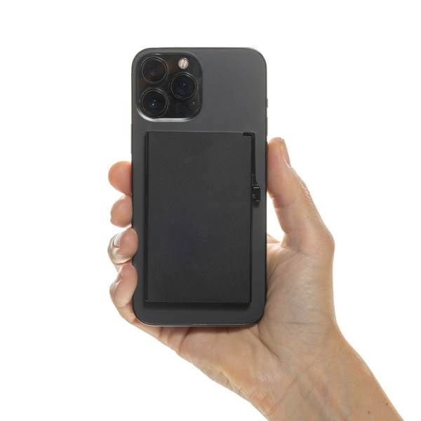 Obrázky: Hliníkové pouzdro na karty s RFID magnetem, černá, Obrázek 4