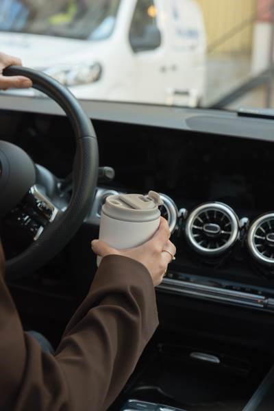 Obrázky: Termohrnek 350 ml recykl. nerez, bílá, Obrázek 10