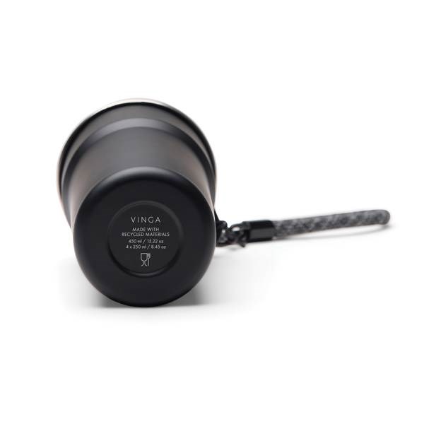 Obrázky: Sada 4 nerez kelímků VINGA z RCS, 250ml, černá, Obrázek 5