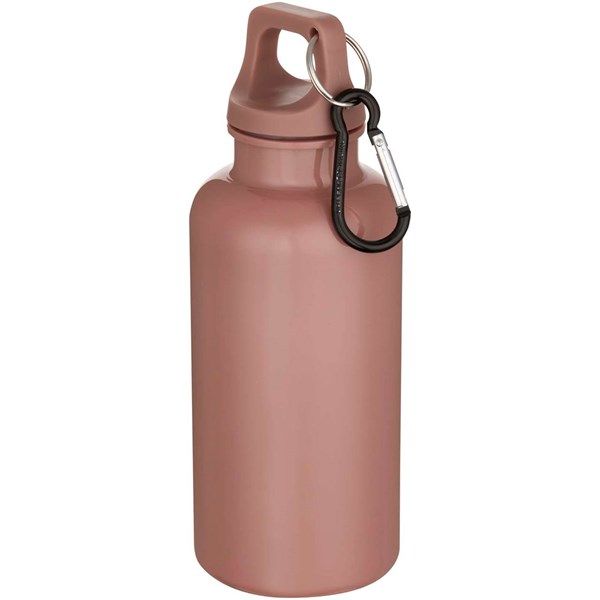 Obrázky: Plastová RCS láhev 400ml s karabinou, starorůžová