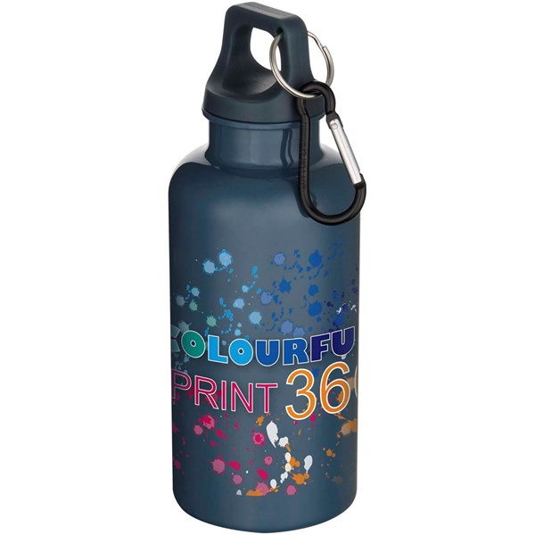 Obrázky: Plastová RCS láhev 400ml s karabinou, tm. modrá, Obrázek 2