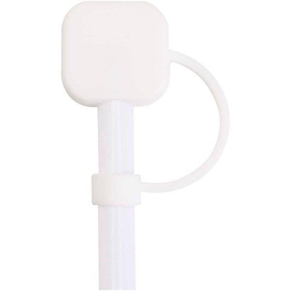 Obrázky: Silikonový kryt na brčko, bílá, Obrázek 5