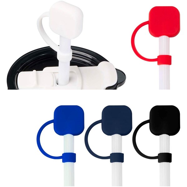 Obrázky: Silikonový kryt na brčko, bílá, Obrázek 6