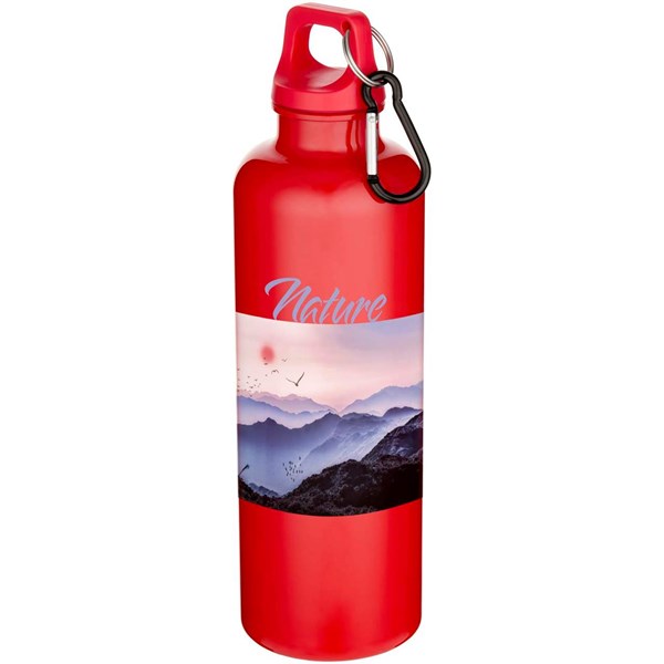 Obrázky: Láhev 750ml,recykl. RCS plast, karabina, červená, Obrázek 2