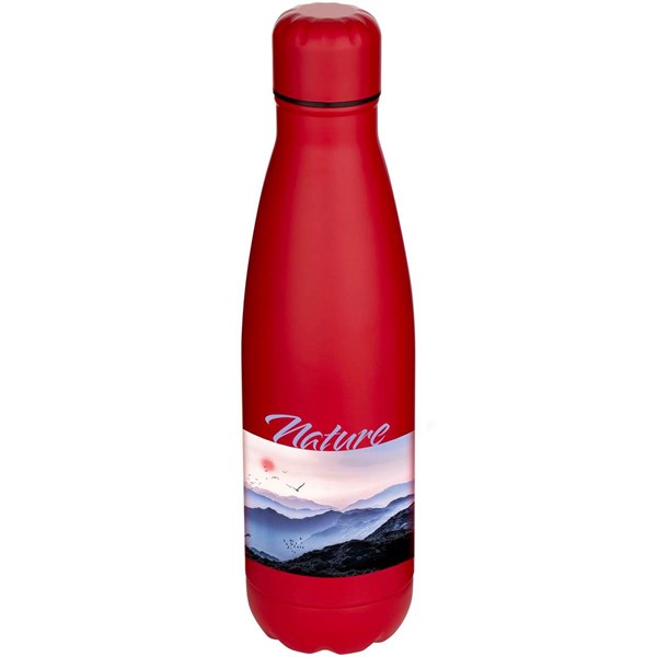 Obrázky: Jednostěnná recykl. nerez 750ml láhev, červená, Obrázek 2