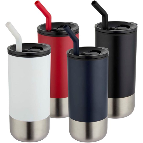 Obrázky: Termohrnek RCS 480ml, nerez brčko, bílá, Obrázek 6
