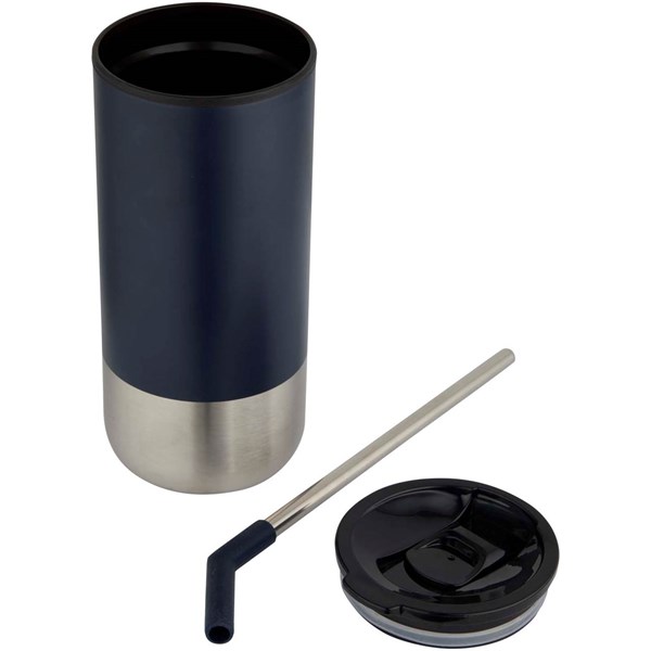 Obrázky: Termohrnek RCS 480ml, nerez brčko, tm. modrá, Obrázek 3