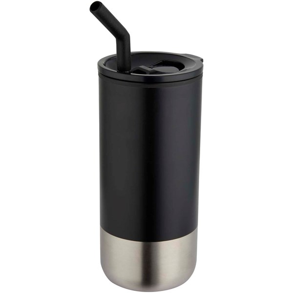 Obrázky: Termohrnek RCS 480ml, nerez brčko, černá