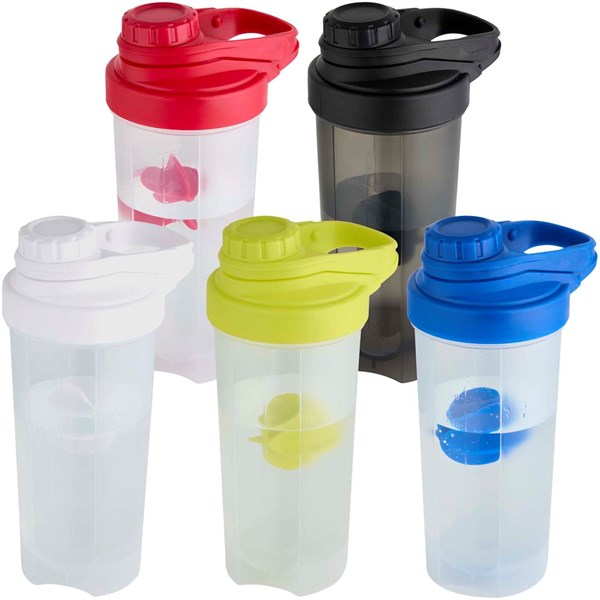 Obrázky: Bílá sport. láhev 700ml s šejkrovou kuličkou, Obrázek 5