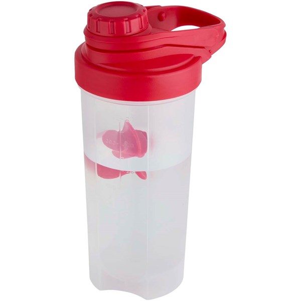 Obrázky: Červená sport. láhev 700 ml s šejkrovou kuličkou