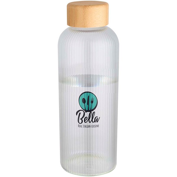 Obrázky: Jednostěnná borosilik. láhev 650ml-bambus. víčko, Obrázek 5