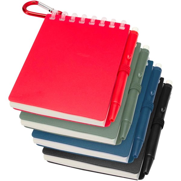 Obrázky: Pozn. blok s karabinou a rec. perem ČN, zelená, Obrázek 9