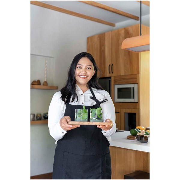 Obrázky: Dlouhá černá zástěra 300g z rec.mat. v krabičce, Obrázek 3